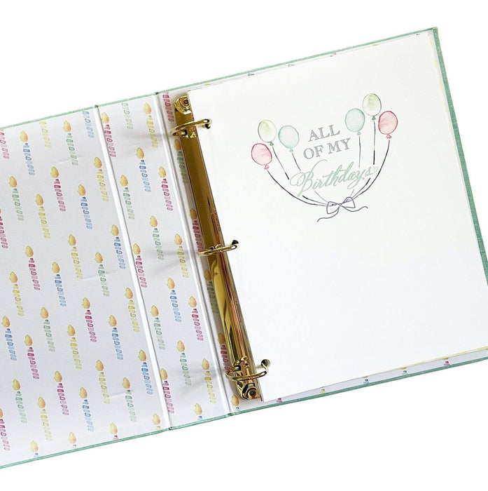 "All My Birthdays" Memory Book Baby Book Over The Moon 