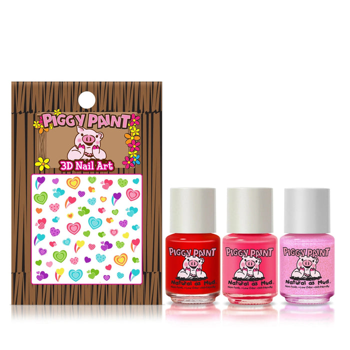 All the Heart Eyes 3 Color Gift Set Nail Polish Piggy Paint 