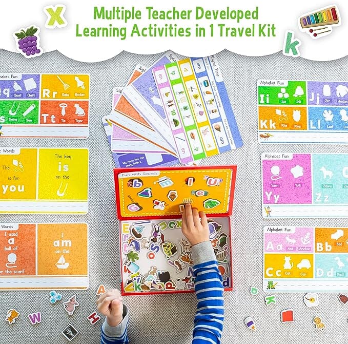 Alphabet Learning Fun Tote Activity Toy MindWare 