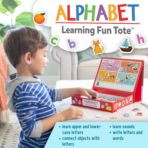 Alphabet Learning Fun Tote Activity Toy MindWare 