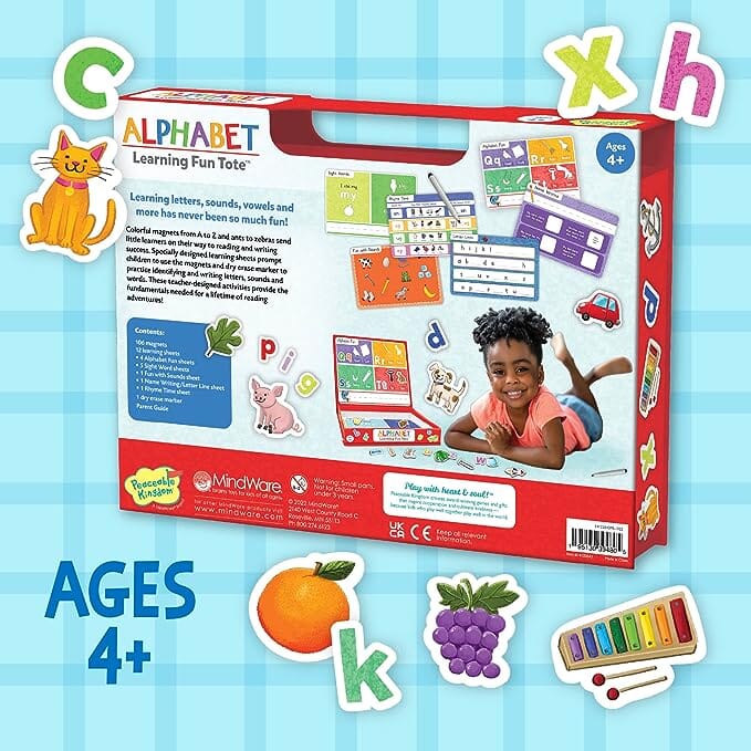 Alphabet Learning Fun Tote Activity Toy MindWare 