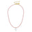 Alys Pearl Cross Necklace - Light Pink Necklace Susan Shaw 