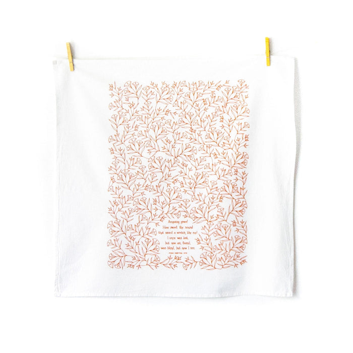 Amazing Grace Hymn Tea Towel Kitchen Towels Little Things Studio 