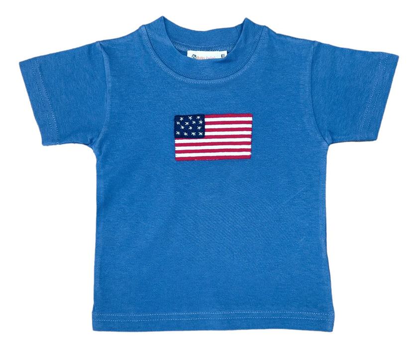 American Flag Denim Blue T-Shirt Boy Shirt Luigi 