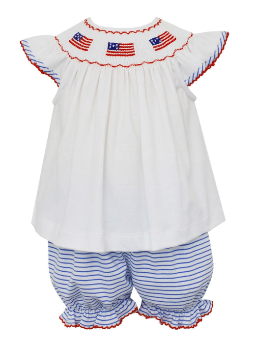 American Flags Knit Bloomer Set Girl Bloomer Set Petit Bebe 