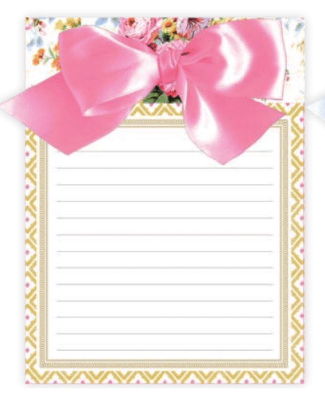 Annalise Floral Bow Pad Stationery Anna Griffin 