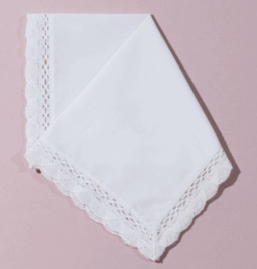 Audrey Grace Fan Lace Handkerchief Handkerchief Embroidery This 