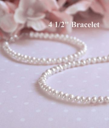 Baby Jewelry Jewelry Collectible's America 4.5" Pearl Bracelet 