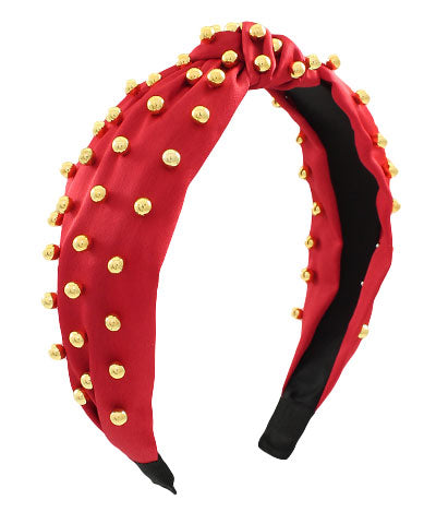 Ball Deco Headband - Red Headband Golden Stella 