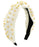 Ball Deco Headband - White Headband Golden Stella 