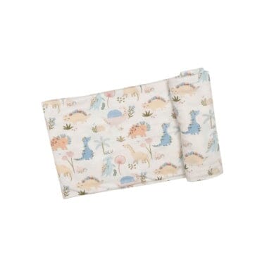 Bamboo Swaddle - Soft Dinos Baby Blanket Angel Dear 