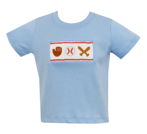 Baseball Gear Smocked T-Shirt Boy Shirt Anavini 