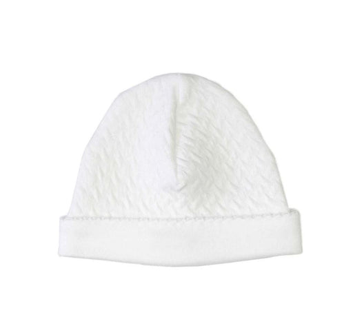 Basket Weave Baby Cap Hats Nella Pima White Trim 
