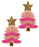 Beaded Xmas Tree Earrings Earrings Golden Stella 