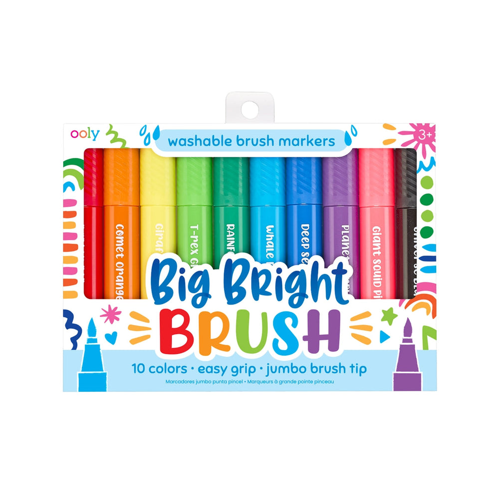 Big Bright Brush Markers - Set of 10 Activity Toy Ooly 