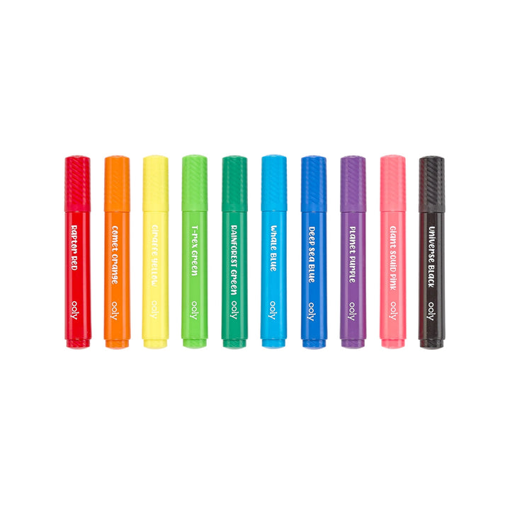 Big Bright Brush Markers - Set of 10 Activity Toy Ooly 