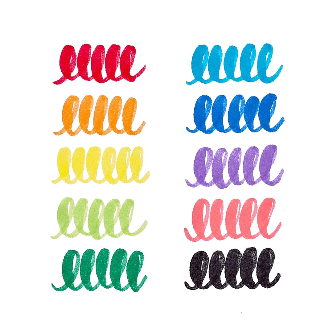 Big Bright Brush Markers - Set of 10 Activity Toy Ooly 