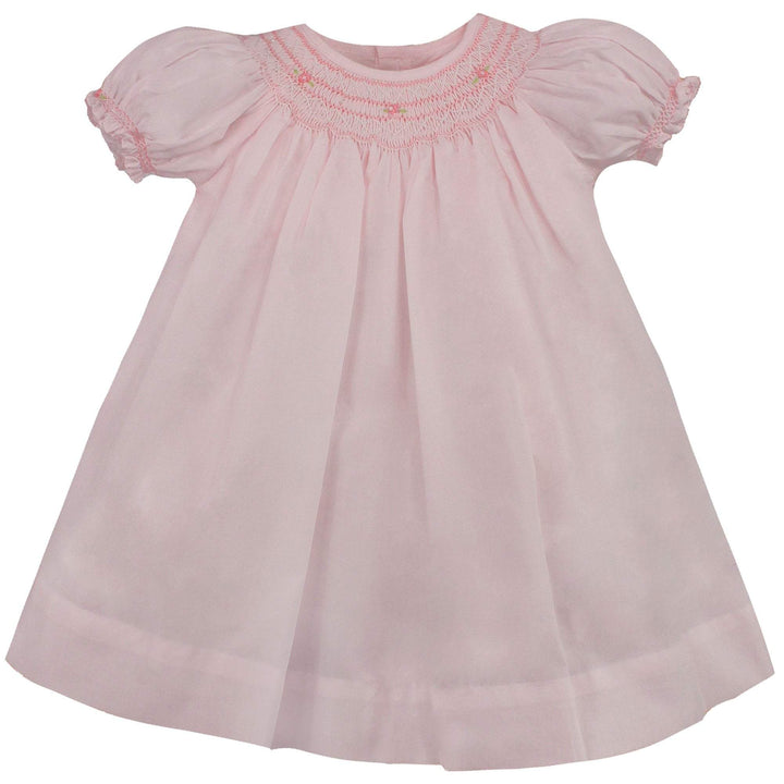 Bishop Smocked Daygown with Pearls Baby Gown Petite Ami 
