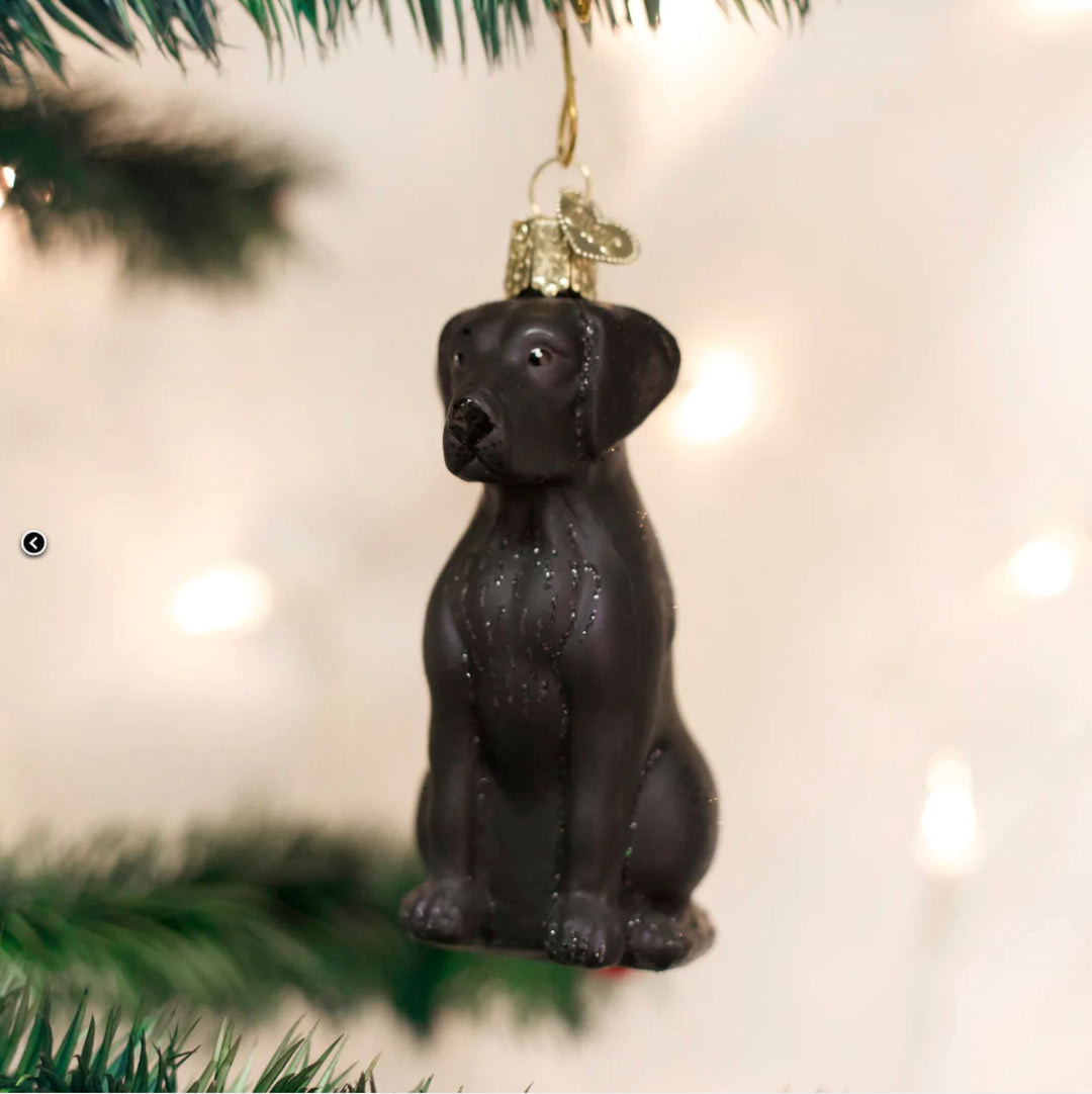 Black Labrador Ornament Old World Christmas 