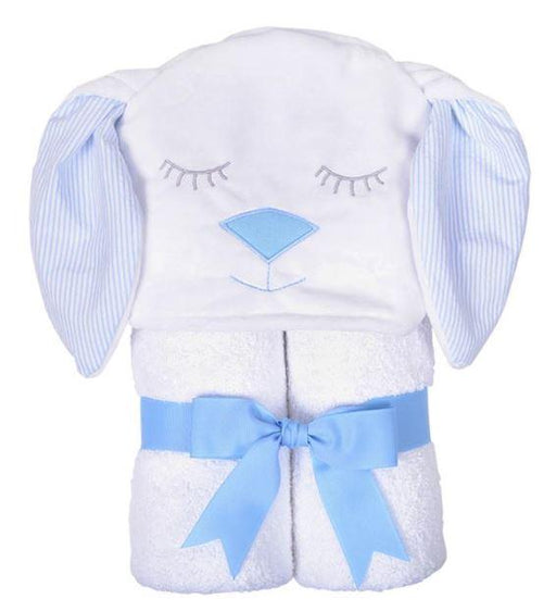 Blue Character Bunny Towel Hooded Bath Towels 3 Marthas Blue 