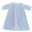 Blue Crochet Lace Trim Gown Baby Gown Auraluz 