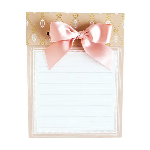 Blush Foil Bow Pad Stationery Anna Griffin 