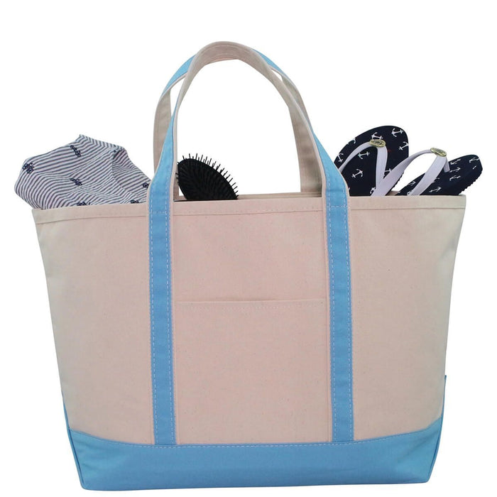 Boat Tote Totes CB Station Baby Blue Large