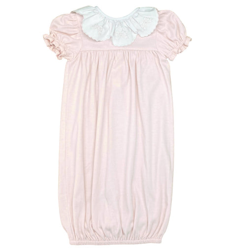 Bow Ribbon Ruffle Short Sleeve Gown Baby Gown Auraluz 