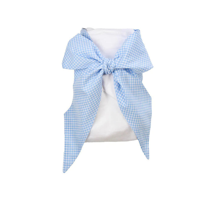 Bow Swaddle Baby Accessories Beaufort Bonnet Blue Gasparilla Gingham 