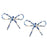 Bows Earrings Earrings St. Armands Designs Blue and White 