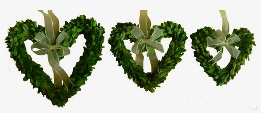 Boxwood Heart with Ribbon Home Decor Mills Floral 