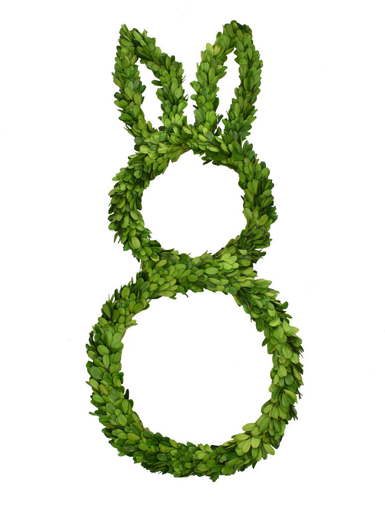 Boxwood Rabbit - 27" Wreaths & Garlands Mills Floral Company 