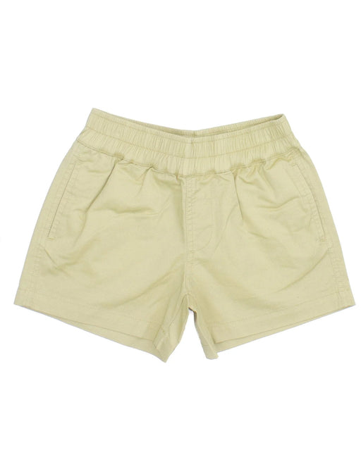 Boys Sun Shorts - Khaki Boy Shorts Properly Tied 