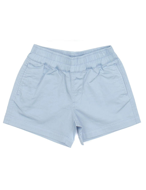 Boys Sun Shorts - Light Blue Boy Shorts Properly Tied 