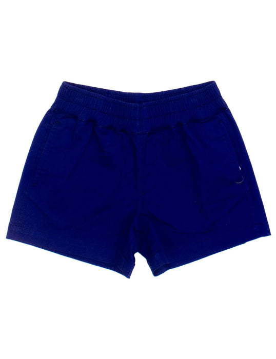 Boys Sun Shorts - Navy Boy Shorts Properly Tied 