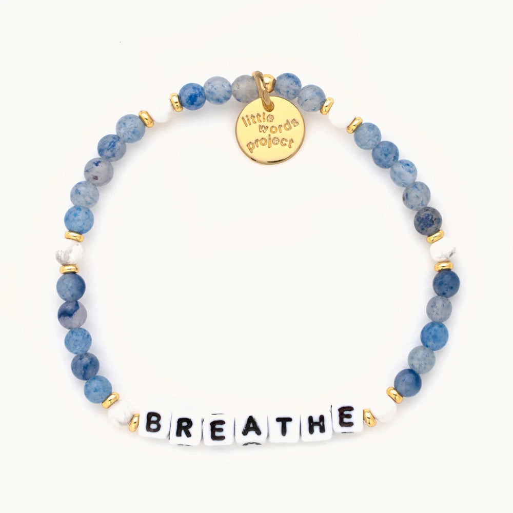 Breathe Bluestone Bracelet Bracelet Little Words Project 