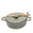 Brie Baker with Lid and Spreader Serving Piece Creative Co-Op Grey 