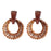 Brown Bali Button Stud Earrings Earrings St. Armands Designs 