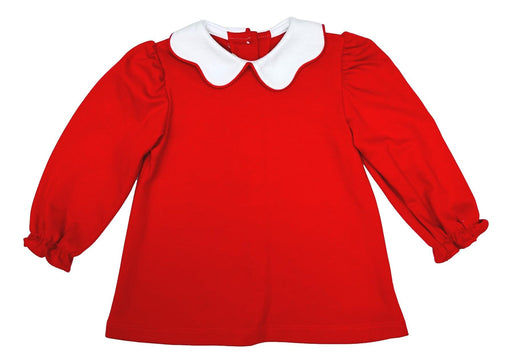 Bryar Knit Blouse - Red Girl Shirt Zuccini Kids 