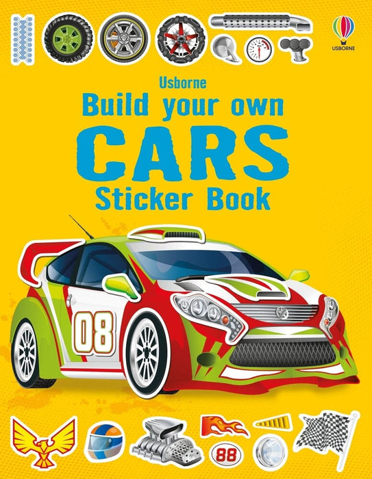 Build Your Own Cars Sticker Book Book Usborne 