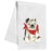 Bulldog in Bandana Kitchen Towel Kitchen Towel Rosanne Beck 