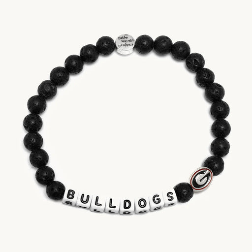 Bulldogs Bracelet - Lava Stone Bracelet Little Words Project 