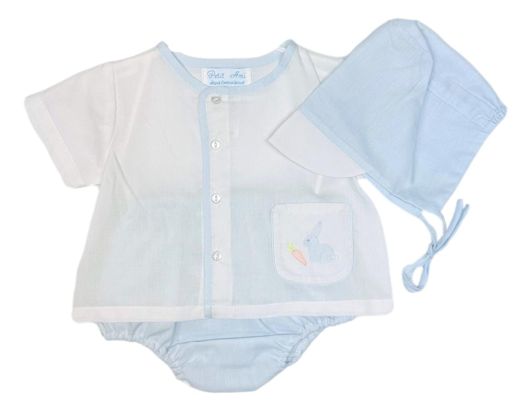 Bunny Pocket Diaper Cover Set Boy Diaper Set Petit Ami 