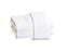 Cairo Hand Towel With Piped Trim Bath Towels Matouk White with Linen Trim 