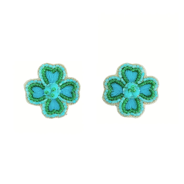 Camilla Studs - Green/Turquoise Earrings Beth Ladd 