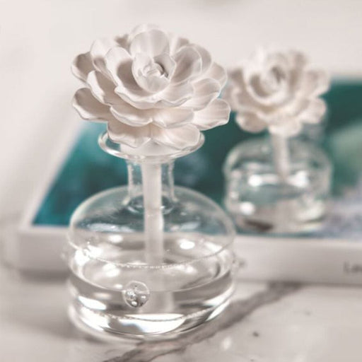 Casablanca Porcelain Diffuser - White Rose Home Decor Zodax 