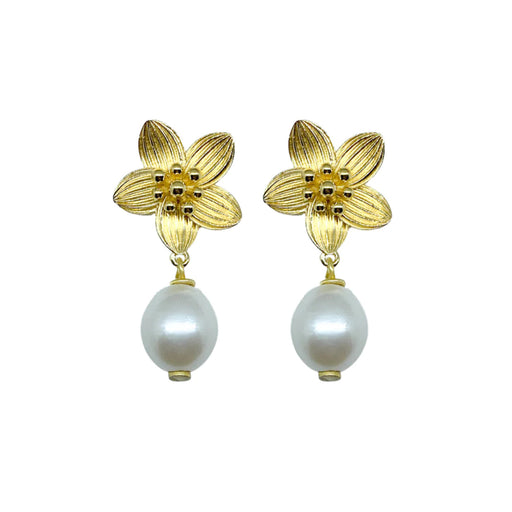 Cecile Pearl Earrings Earrings M Donohue 