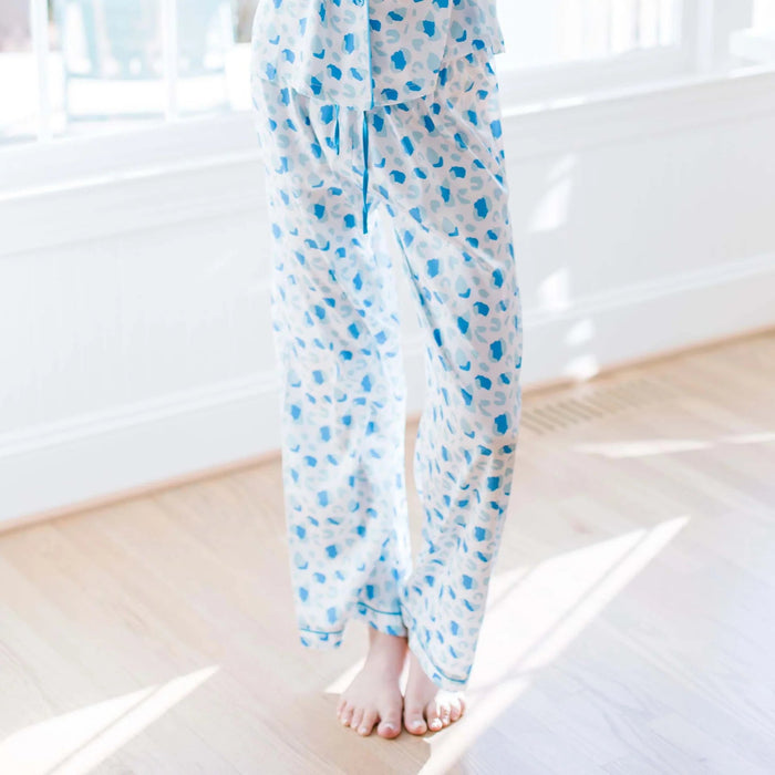 Charlotte Satin Pant Set - Wild One Pajamas Mary Square 