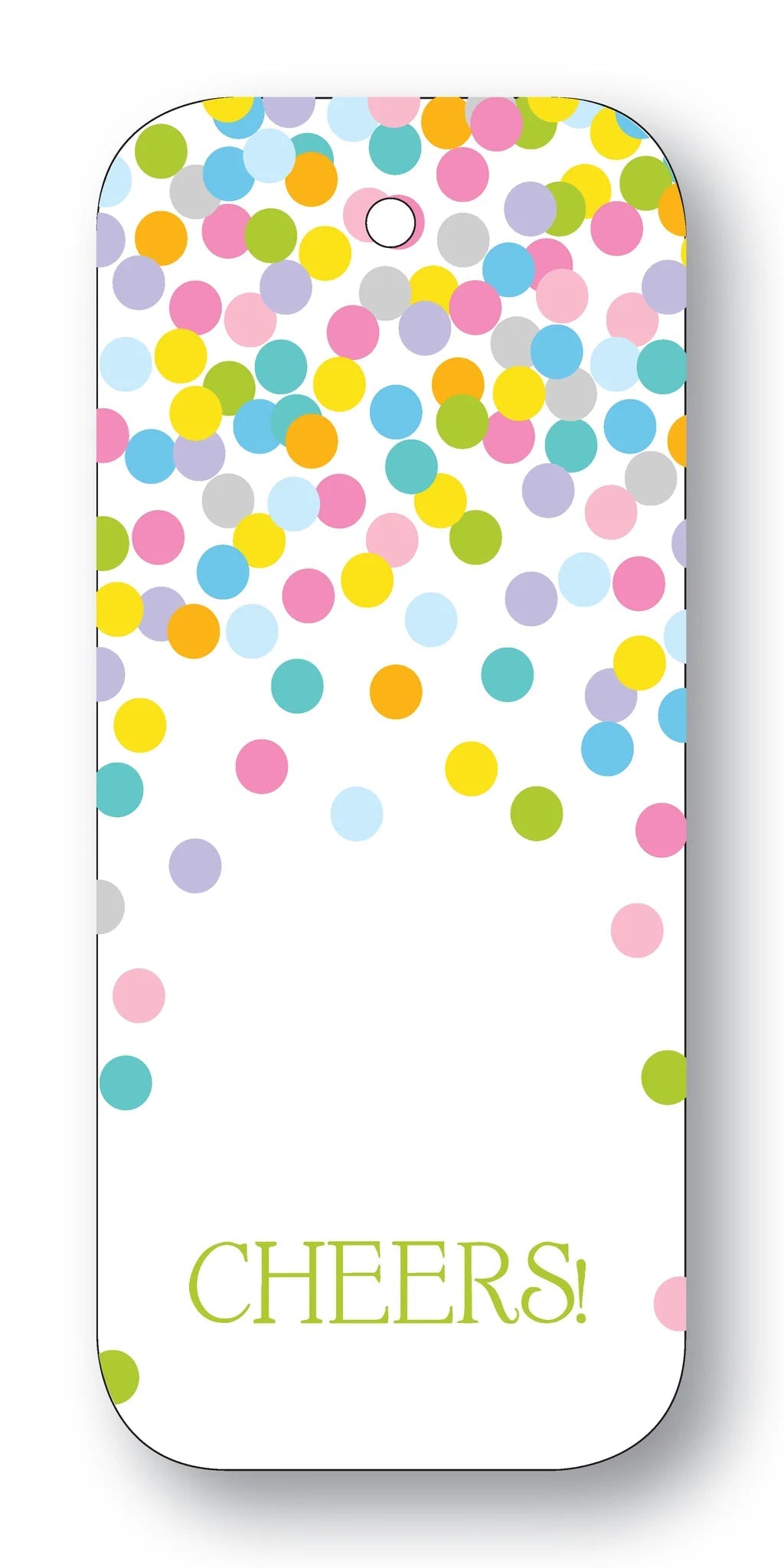 Cheers Confetti Gift Tag Stationery Maison de Papier 