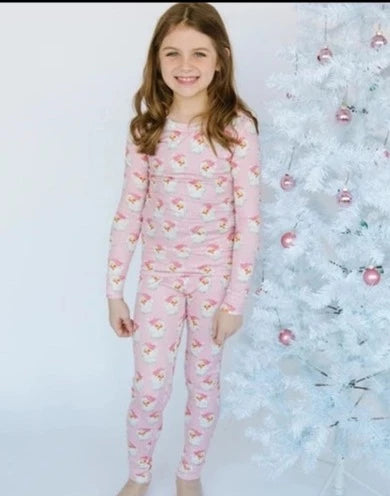 Children's Pajama Set - Santa Baby Pajamas Mary Square 